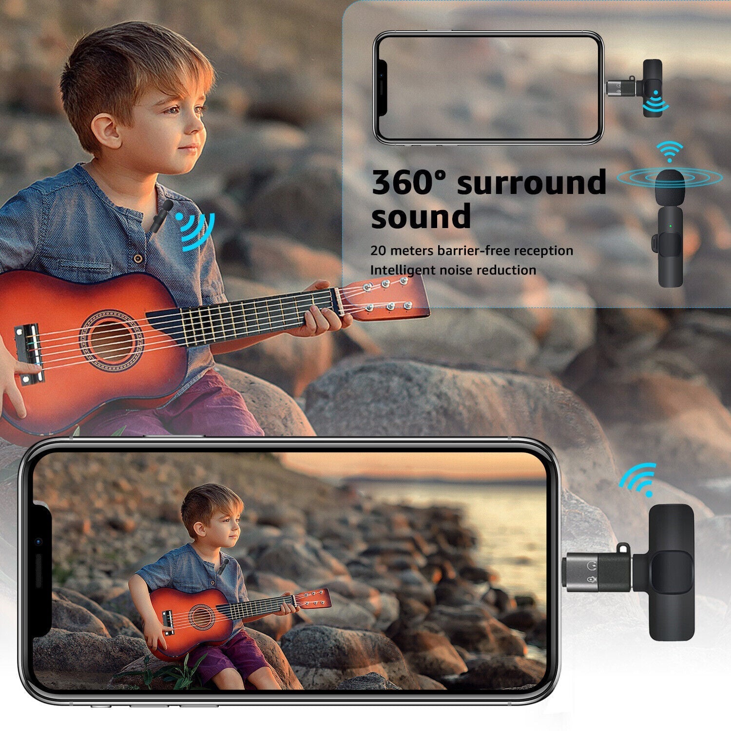 Compact Clip-On Microphone for Clear Audio Recording