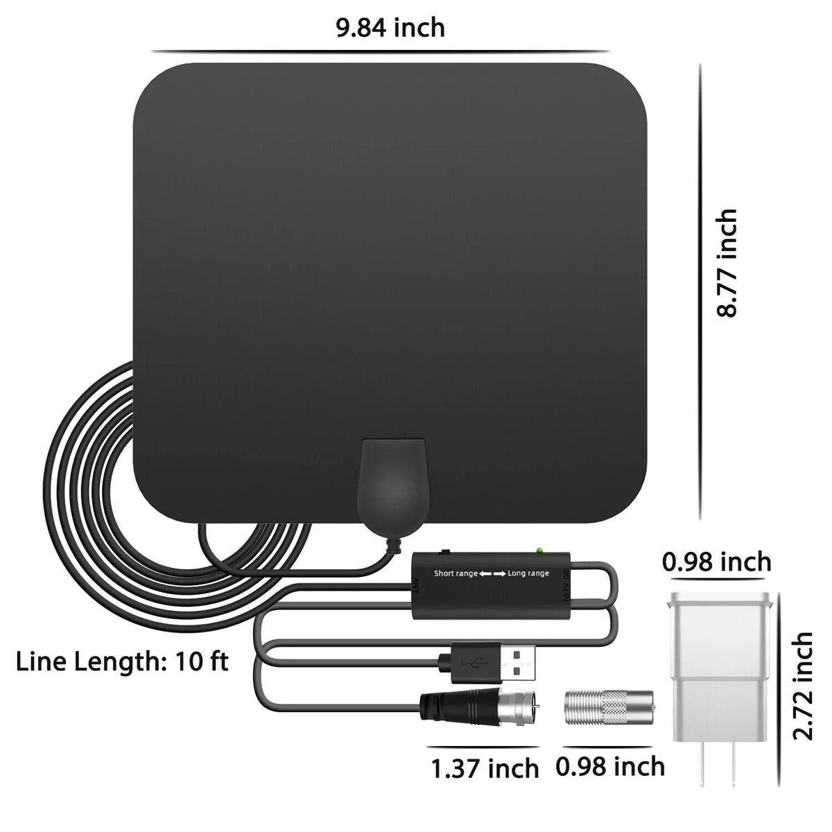 High-Performance Indoor HDTV Receiver with Signal Enhancer