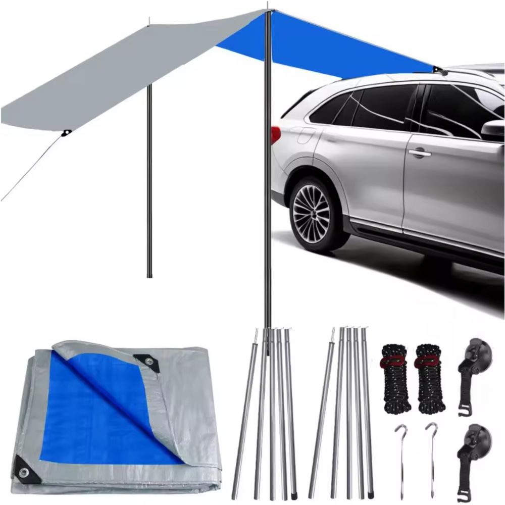 All-Weather Car Awning Kit for Quick Outdoor Setup