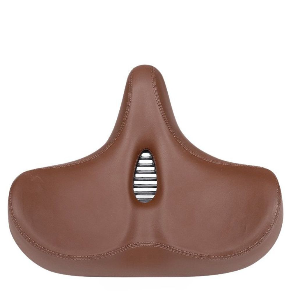 Spacious Bike Seat with Plush Padding and Water-Resistant Cover