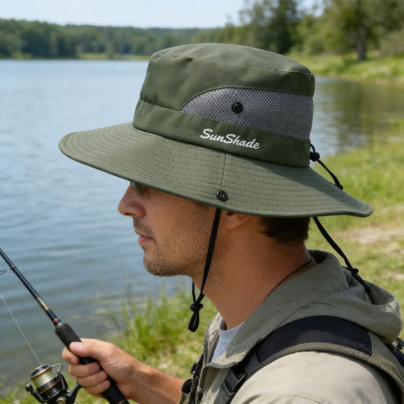 Explorer's Wide Brim Outdoor Hat with Ventilated Design