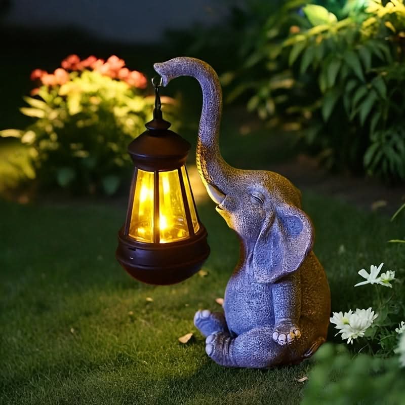 Sunny Safari – Solar-Powered Elephant Garden Light