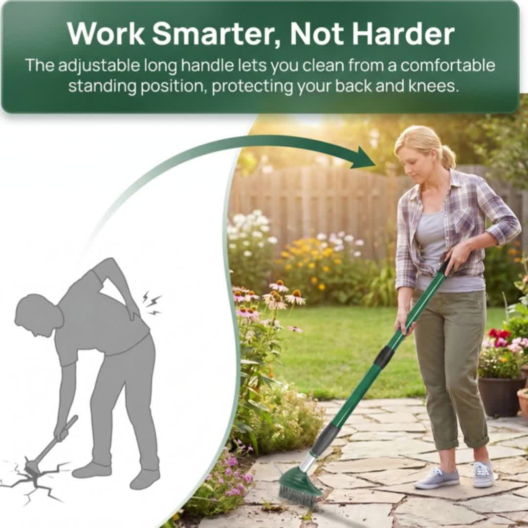 Garden Pro – Versatile 3-in-1 Extendable Wire Cleaning Brush