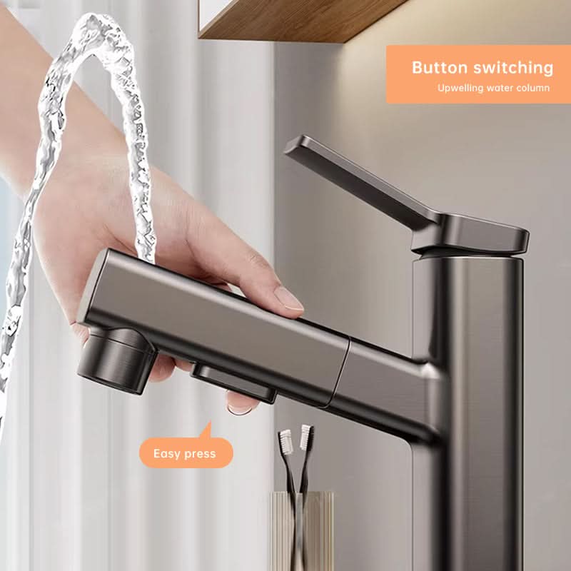 Versatile Pull-Out Faucet with Three Water Modes