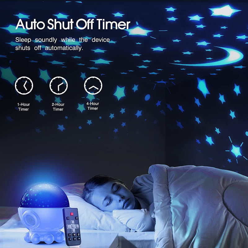 Ocean and Starry Sky Projecting LED Night Light with Music Function