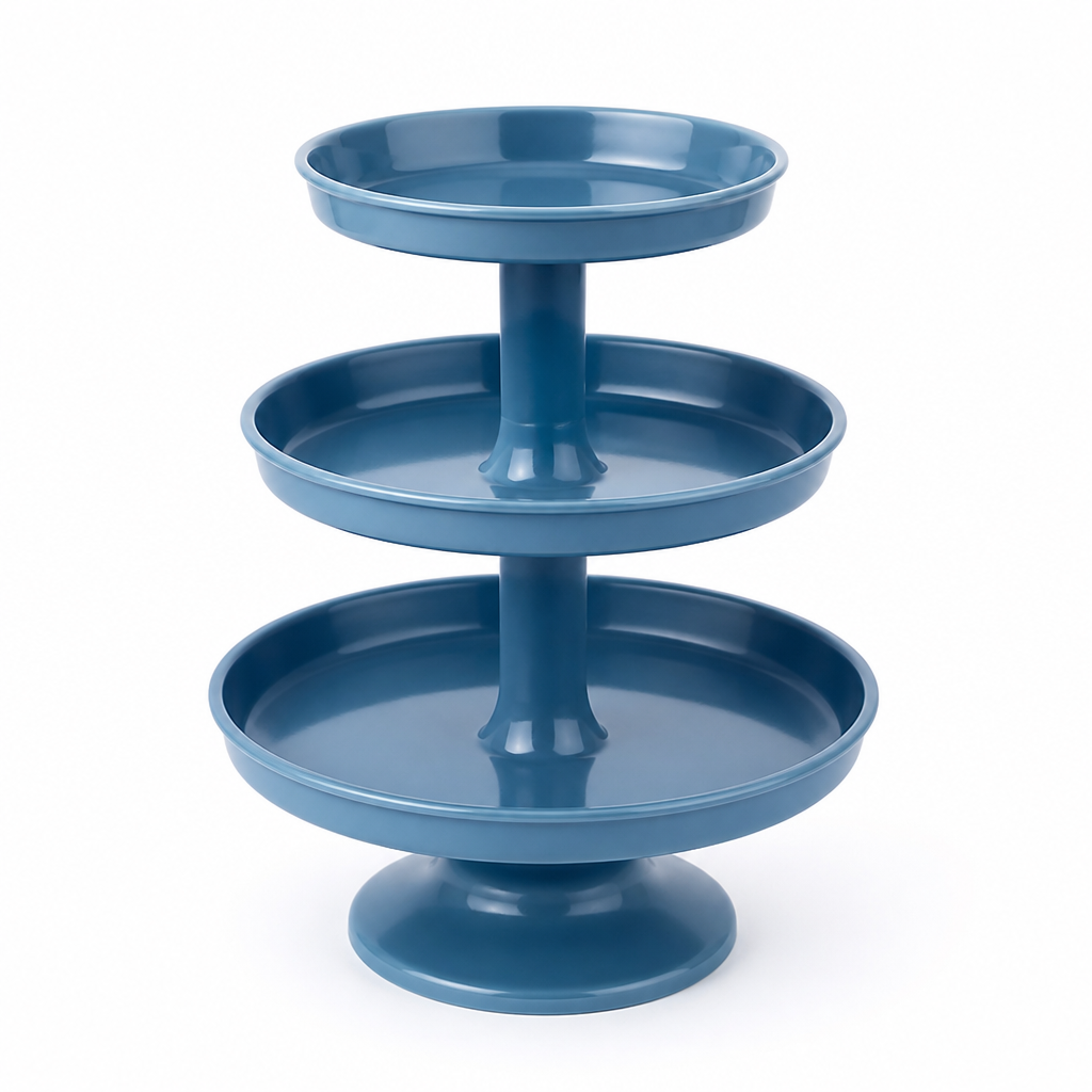 Space-Saving Tiered Plastic Fruit Bowl (2–3 Layers)