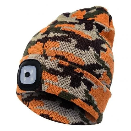 Warm Beanie with Built-in LED Light