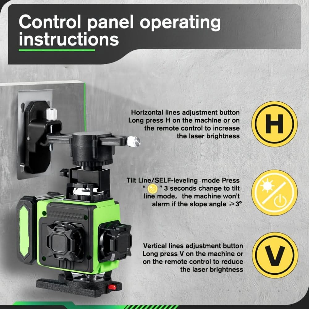 PrecisionPro 360° Laser Level Tool for Perfect Alignment