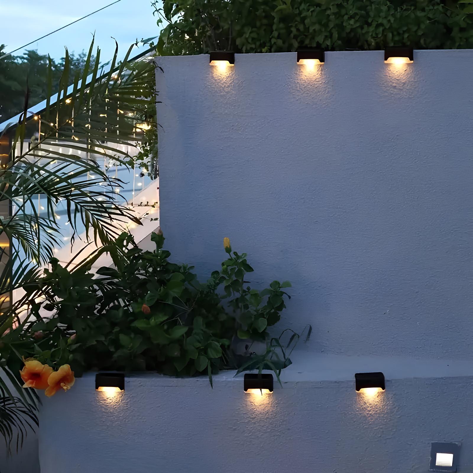 Stairway Lighting Powered by Solar Energy