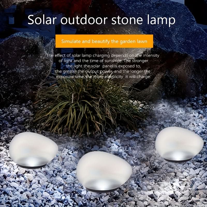 EcoGlow – Solar-Powered Decorative Stone Sphere Light