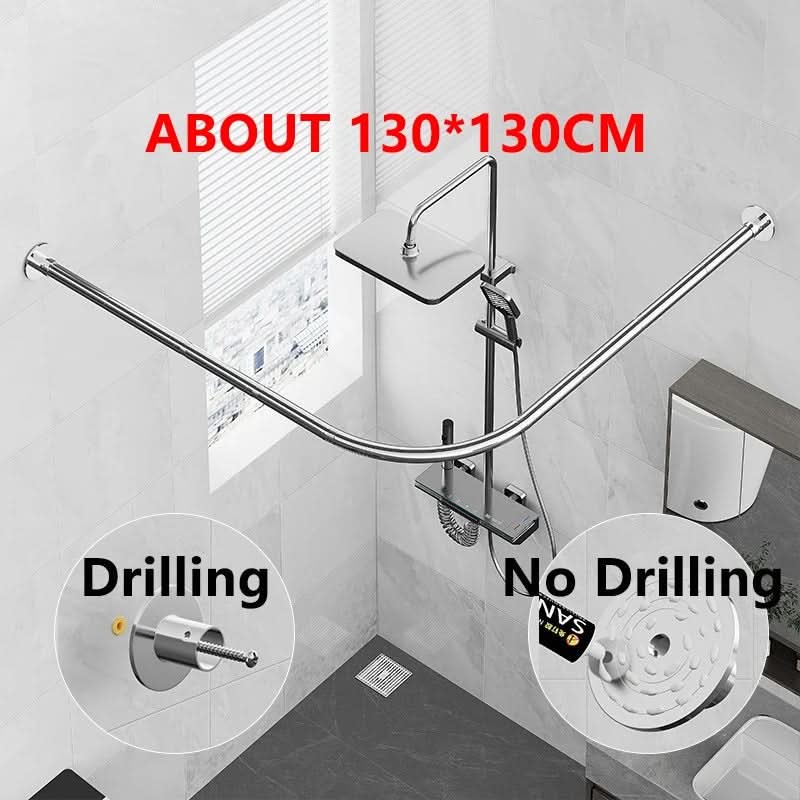 VersaCurve Adjustable Shower Curtain Rod for Corner Spaces