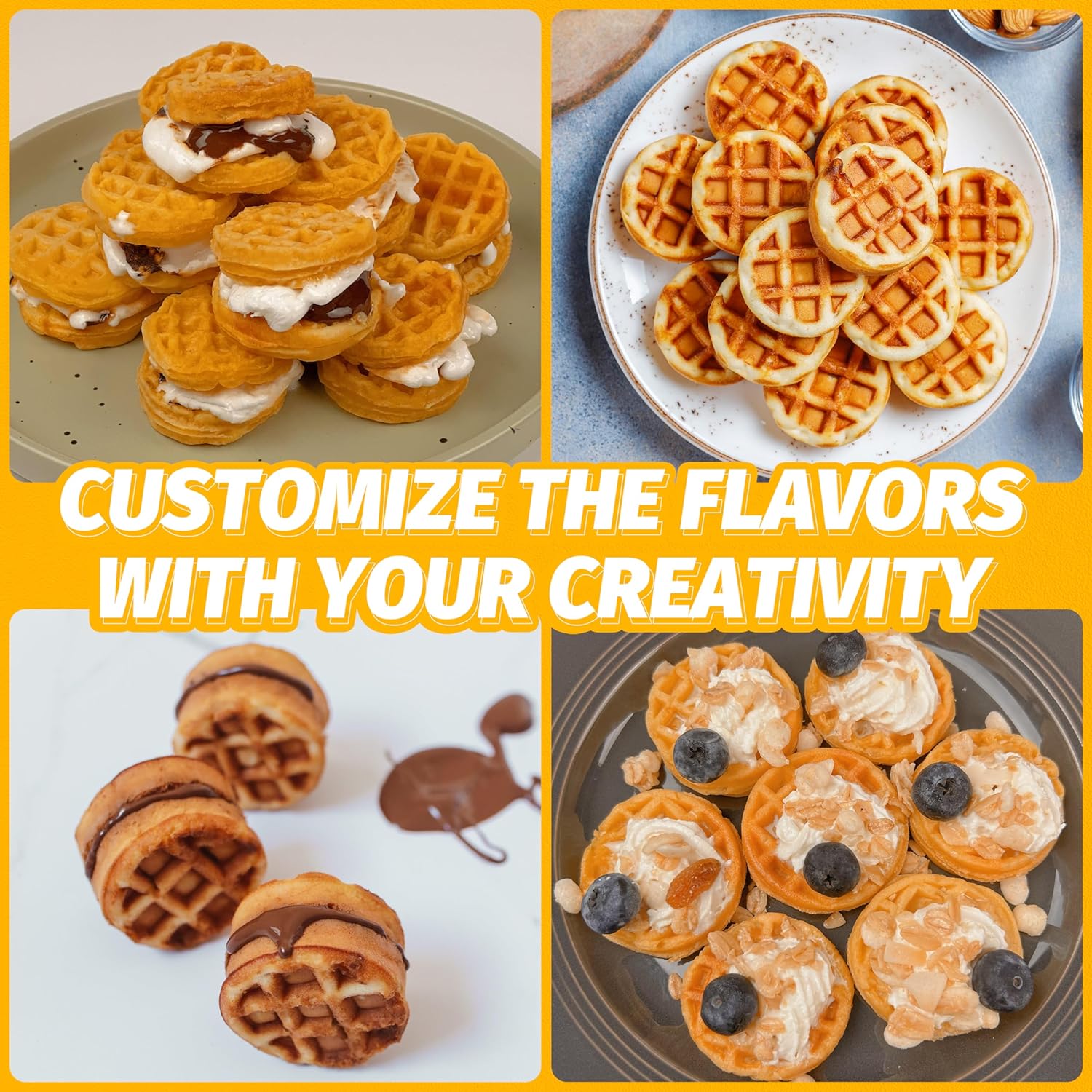 Compact Waffle Baker for Quick Delicious Treats