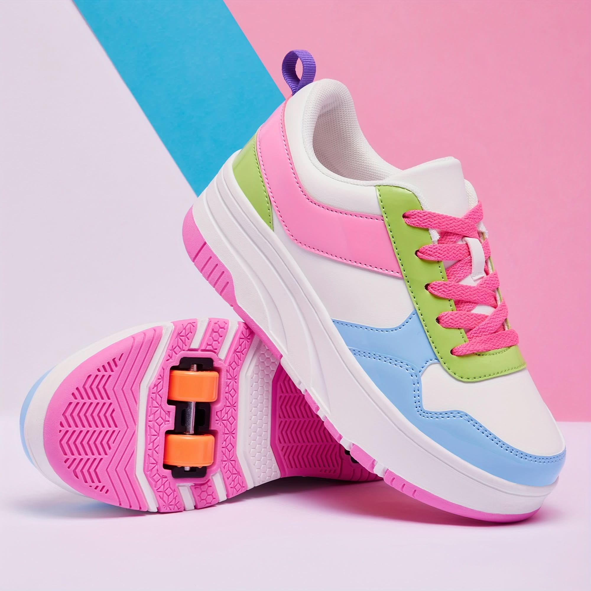 Versatile Patchwork Sneakers for Outdoor Adventures