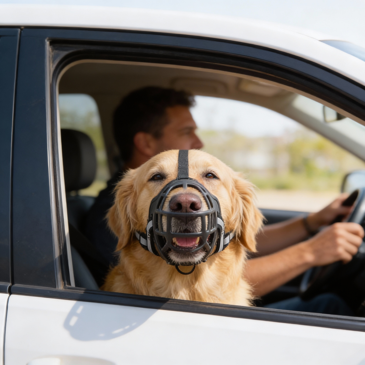 SafetyFirst Dog Muzzle – Comfortable, Adjustable, and Secure