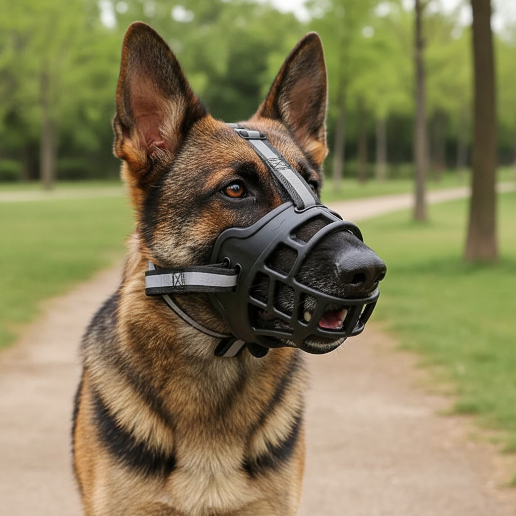 SafetyFirst Dog Muzzle – Comfortable, Adjustable, and Secure