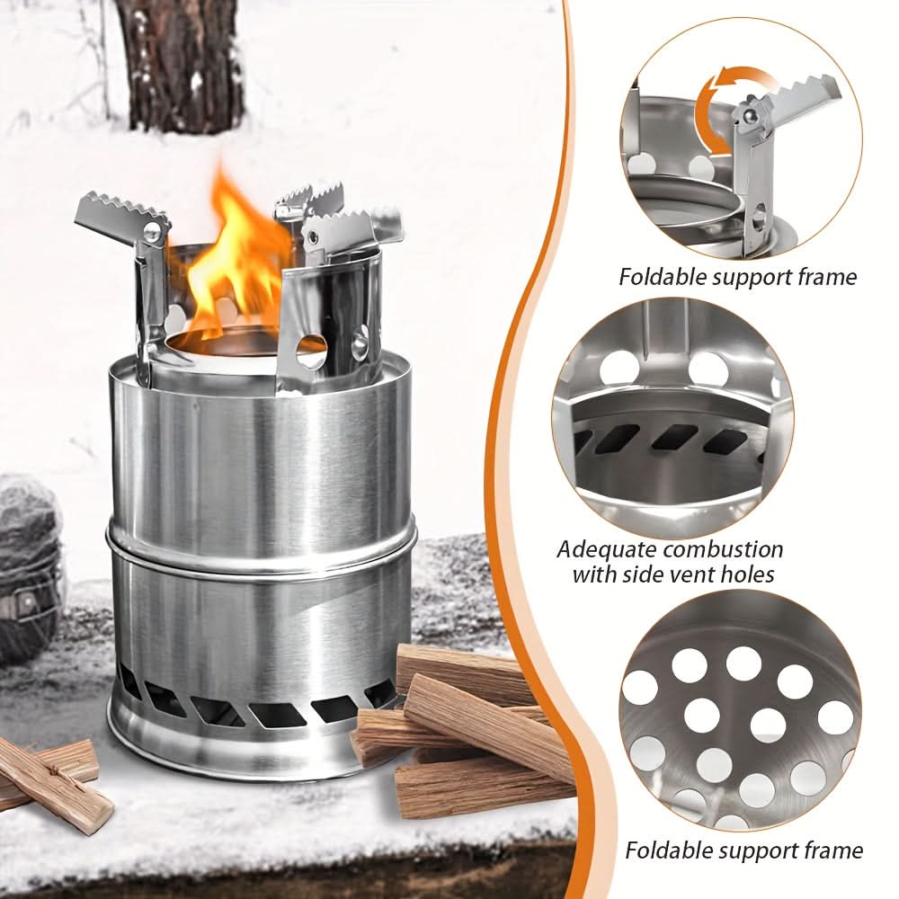 TrailBlaze Portable Wood-Fueled Cooking Stove