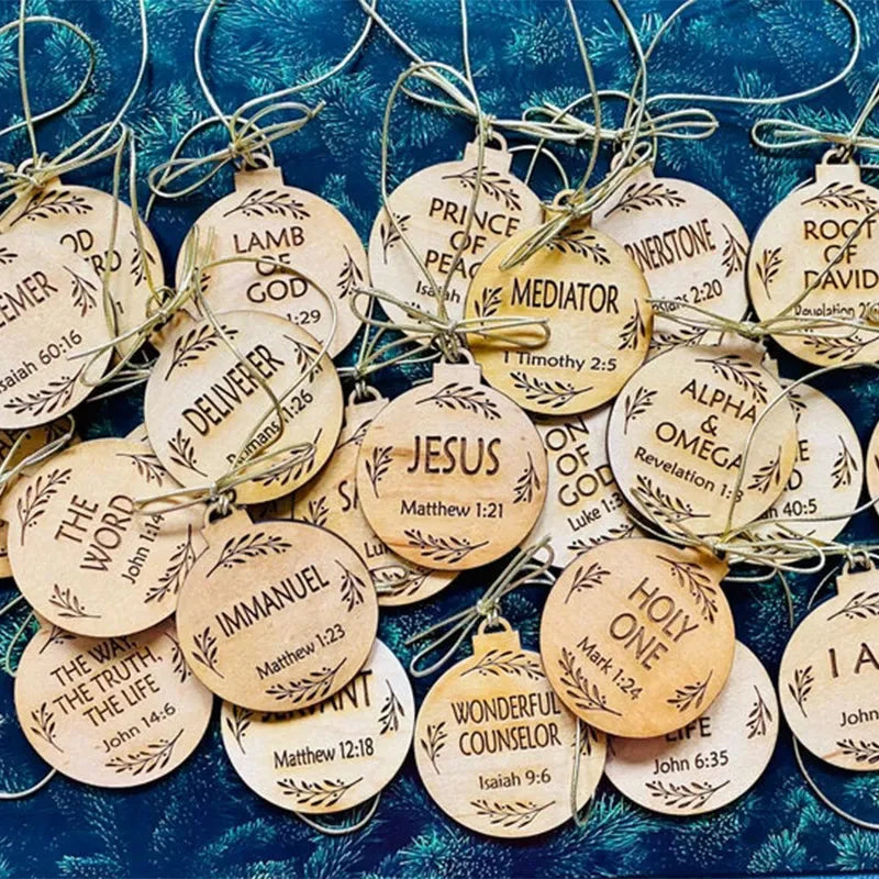 Timeless Names of Christ Advent Ornaments for Holiday Decor