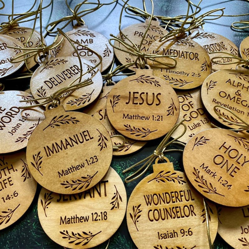 Timeless Names of Christ Advent Ornaments for Holiday Decor