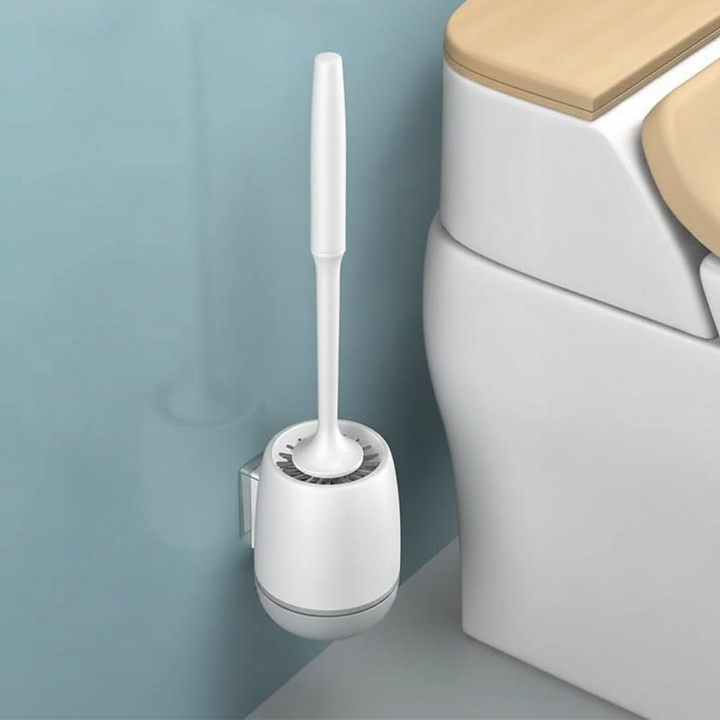 PureClean Silicone Toilet Cleaning Brush Set