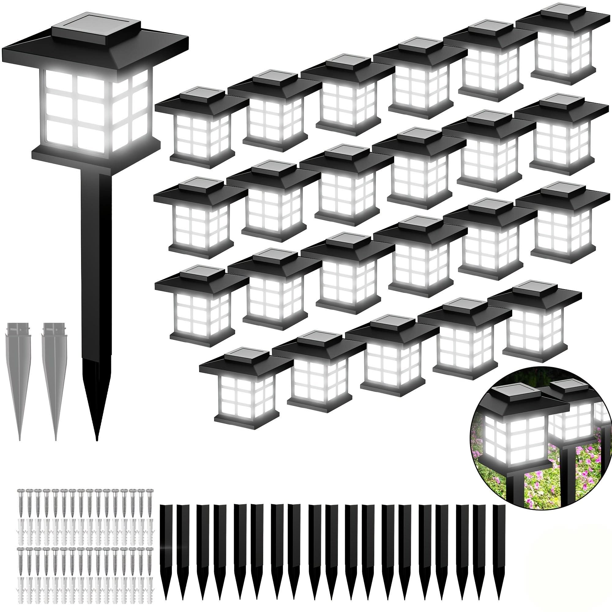 Vibrant Solar-Powered Garden Pathway Lighting Set