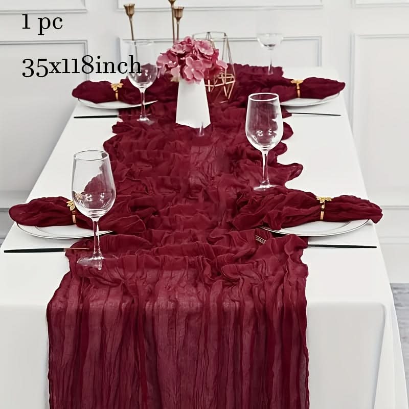 Textured Soft Table Cover for Stylish Celebrations
