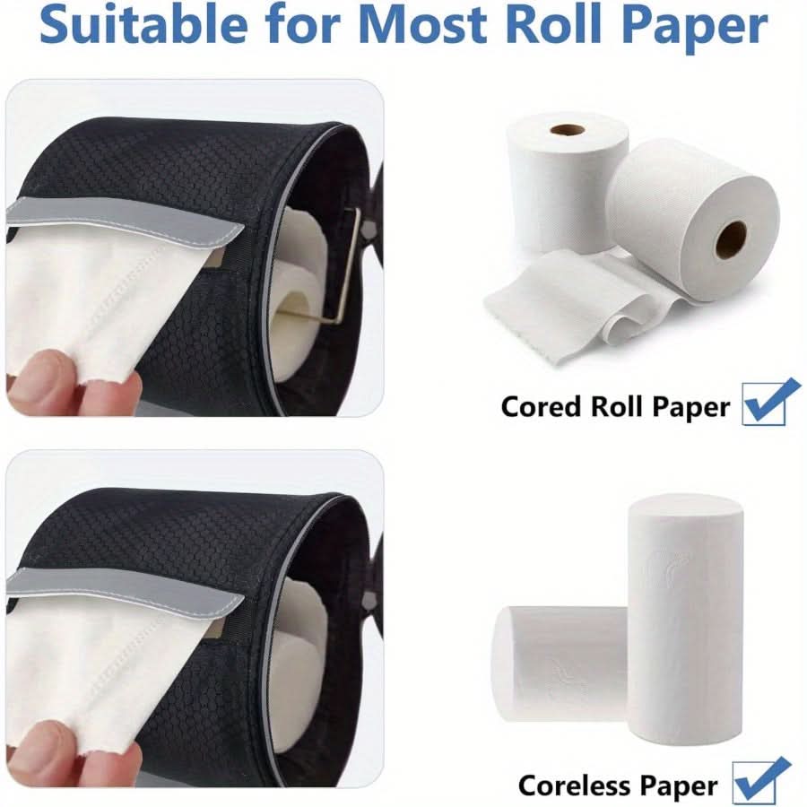 Stylish Geometric Toilet Paper Organizer with Fabric Cover