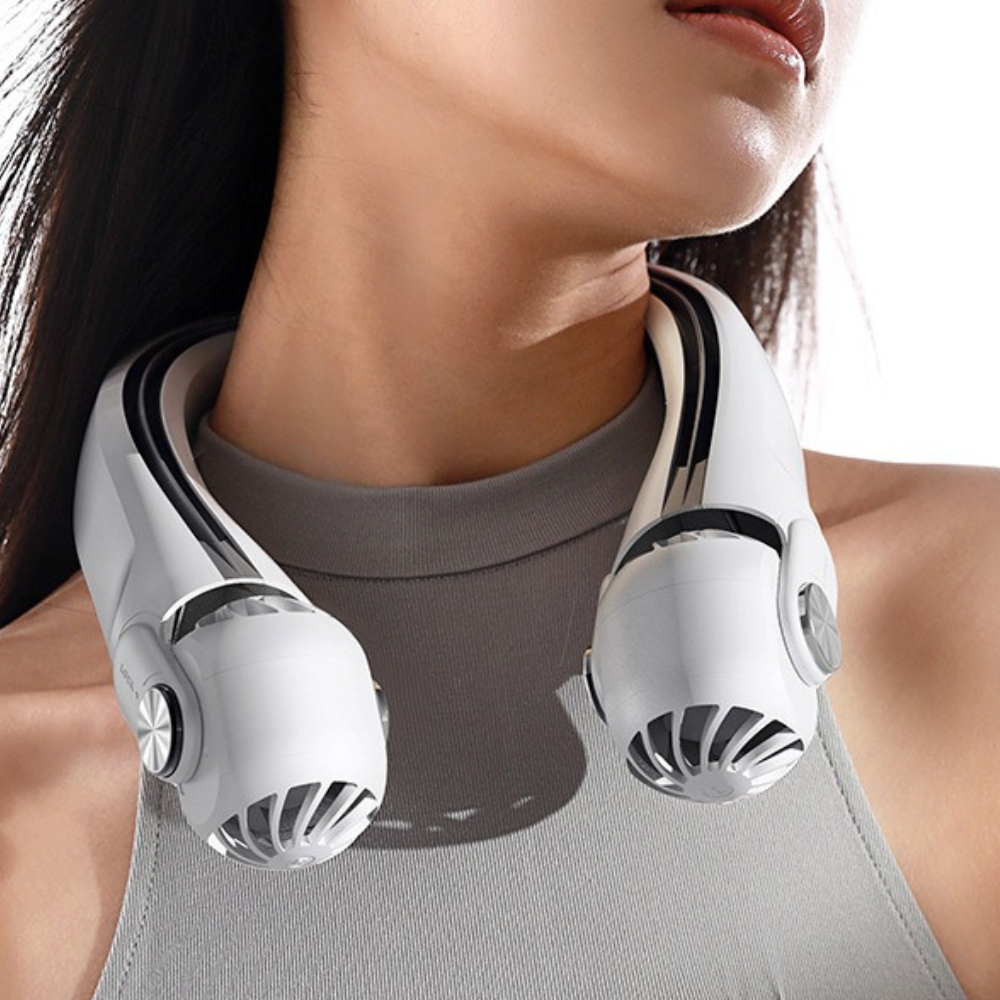 Portable Rechargeable Neck Fan for Summer Adventures