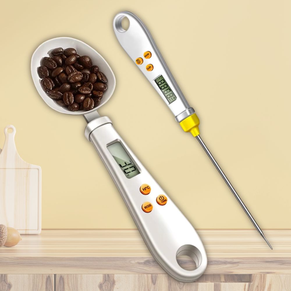 Versatile Digital Spoon Scale & Temperature Gauge