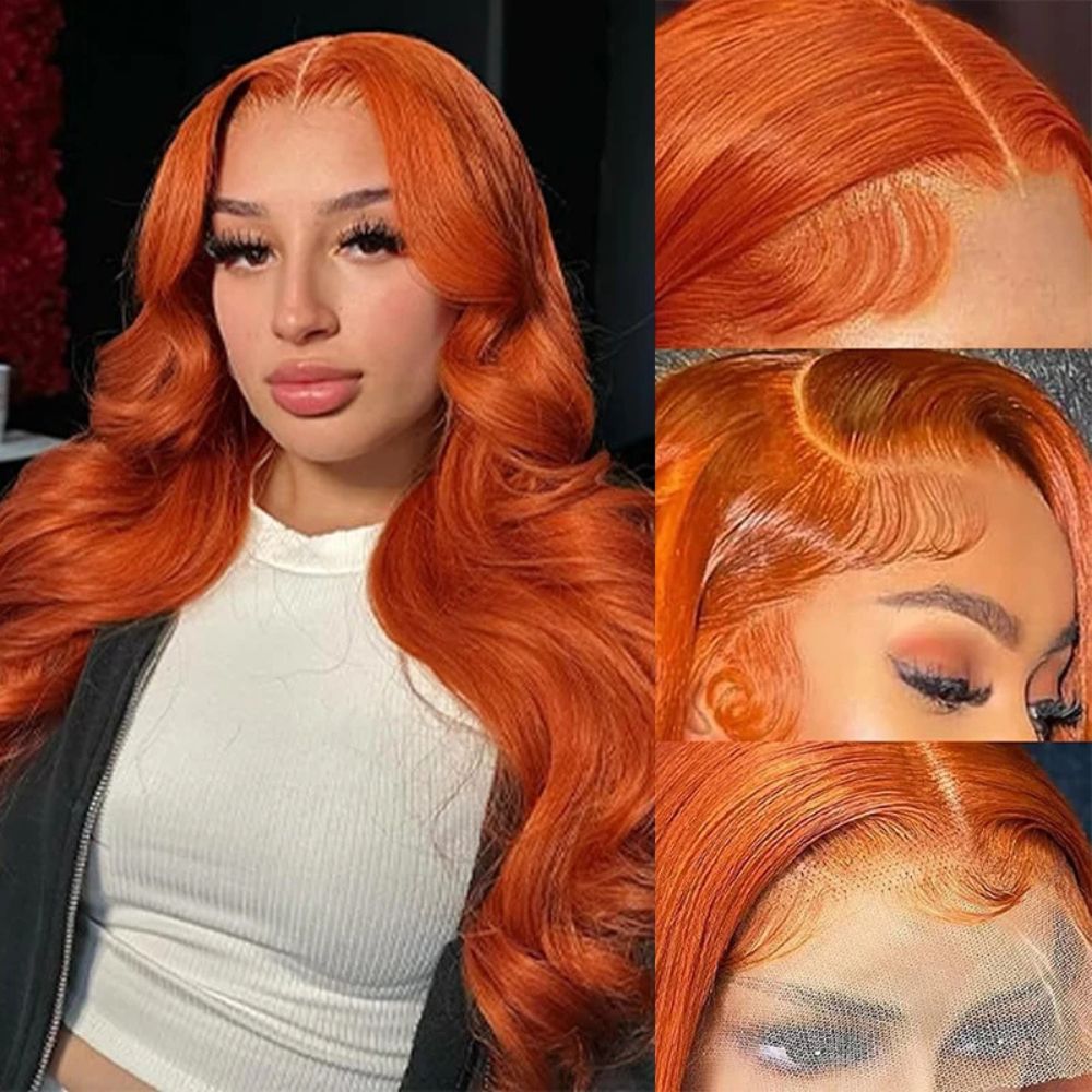 Vibrant Long Ginger Wave Lace Front Wig for Stunning Styles