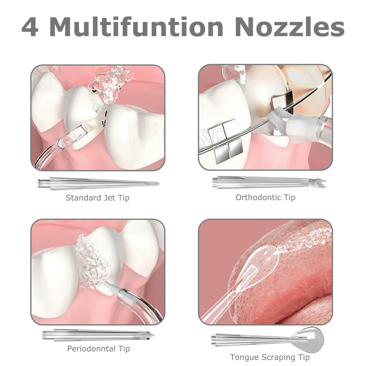 Compact Cordless Water Flosser for Dental Care