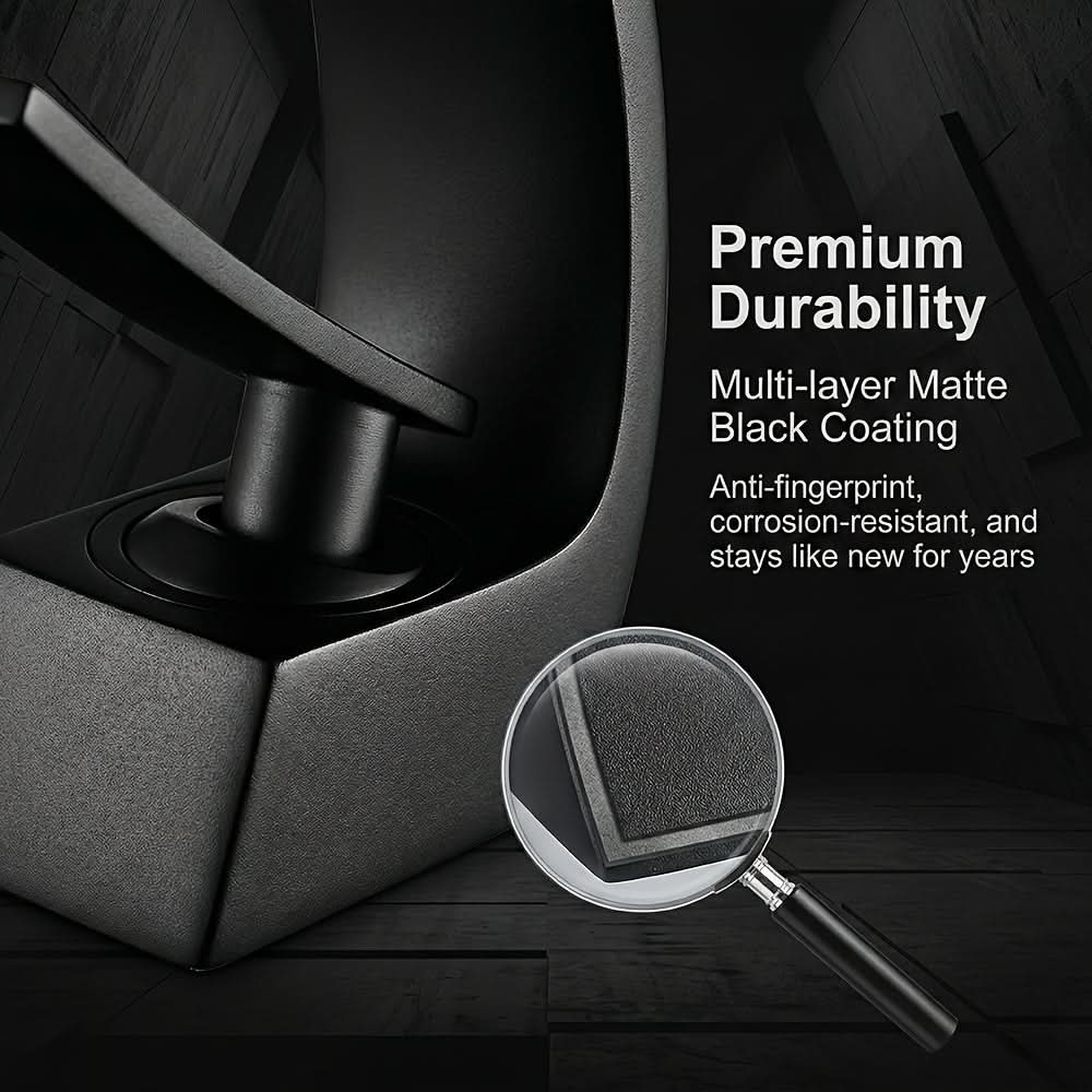 Elegant Matte Black Bathroom Faucet for Modern Spaces