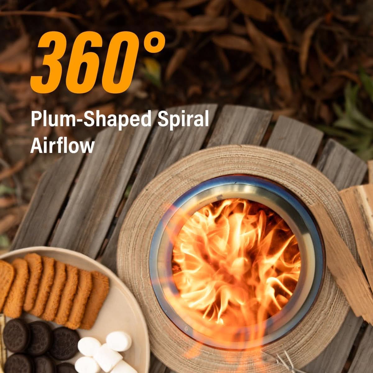 CozyGlow – Portable Outdoor Fire Bowl with Stability Stand