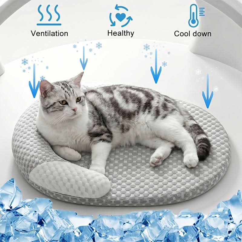 ChillNest – Cozy Round Cooling Bed for Small Pets