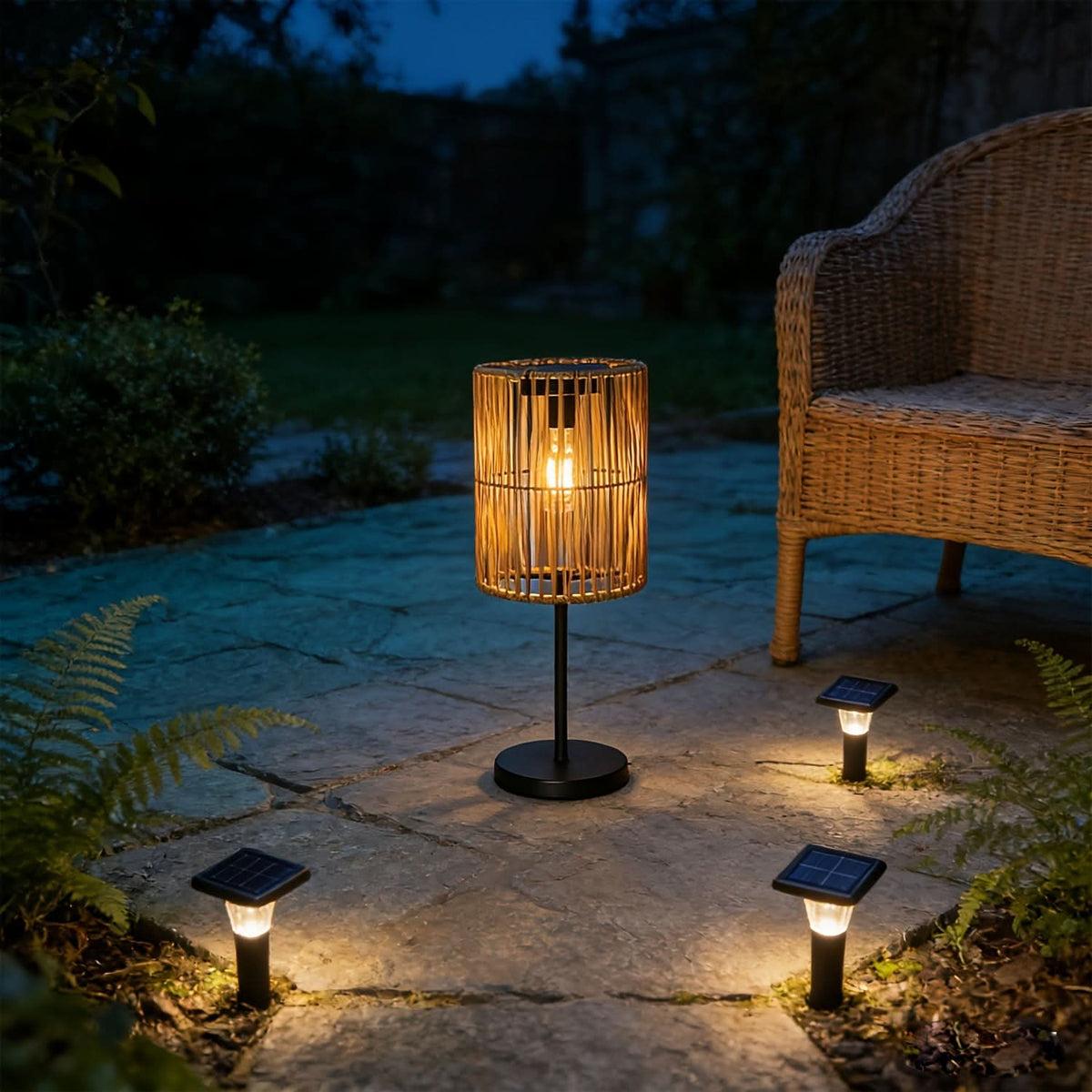 LumiGlow – Elegant Solar Lantern for Outdoor Spaces