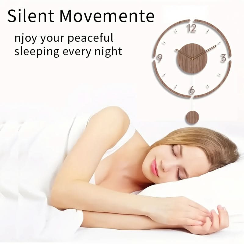 Elegance in Motion: ClearView Swing Wall Timepiece