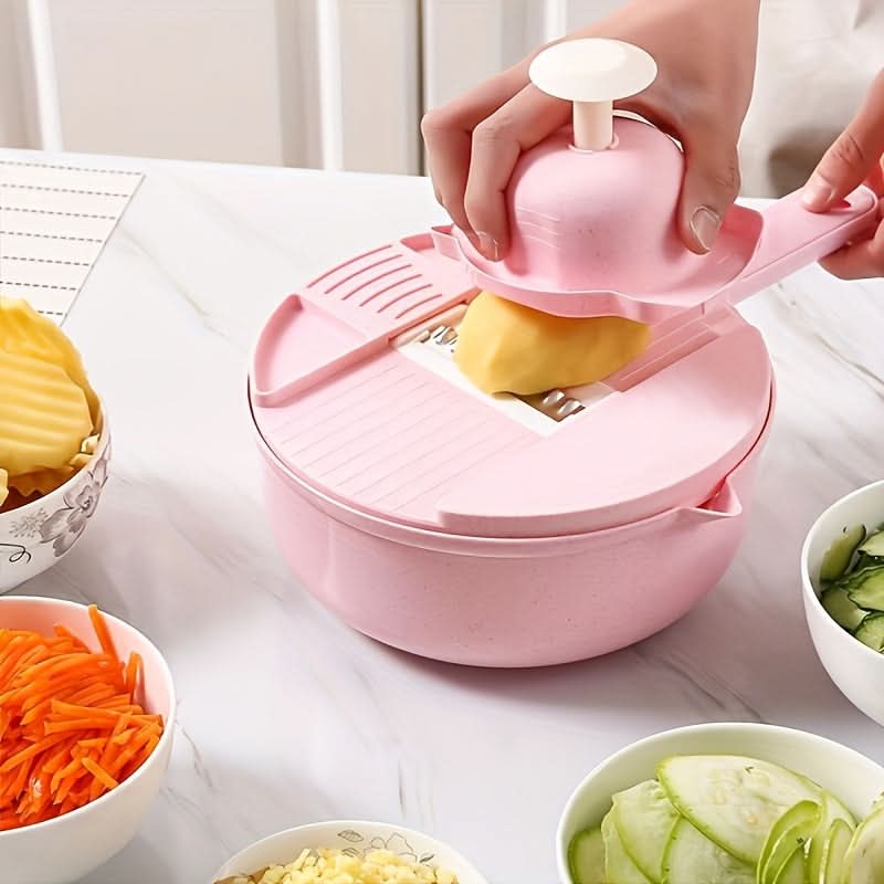 VeggieMaster Pro – 12-in-1 Kitchen Chopper & Slicer