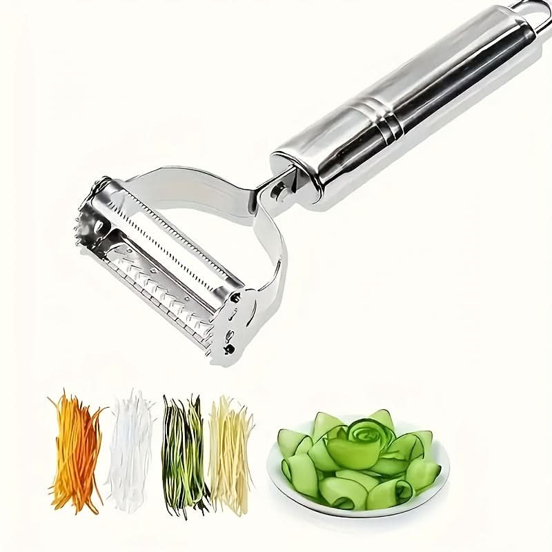 PrecisionPro – Stainless Steel Vegetable Peeler & Slicer