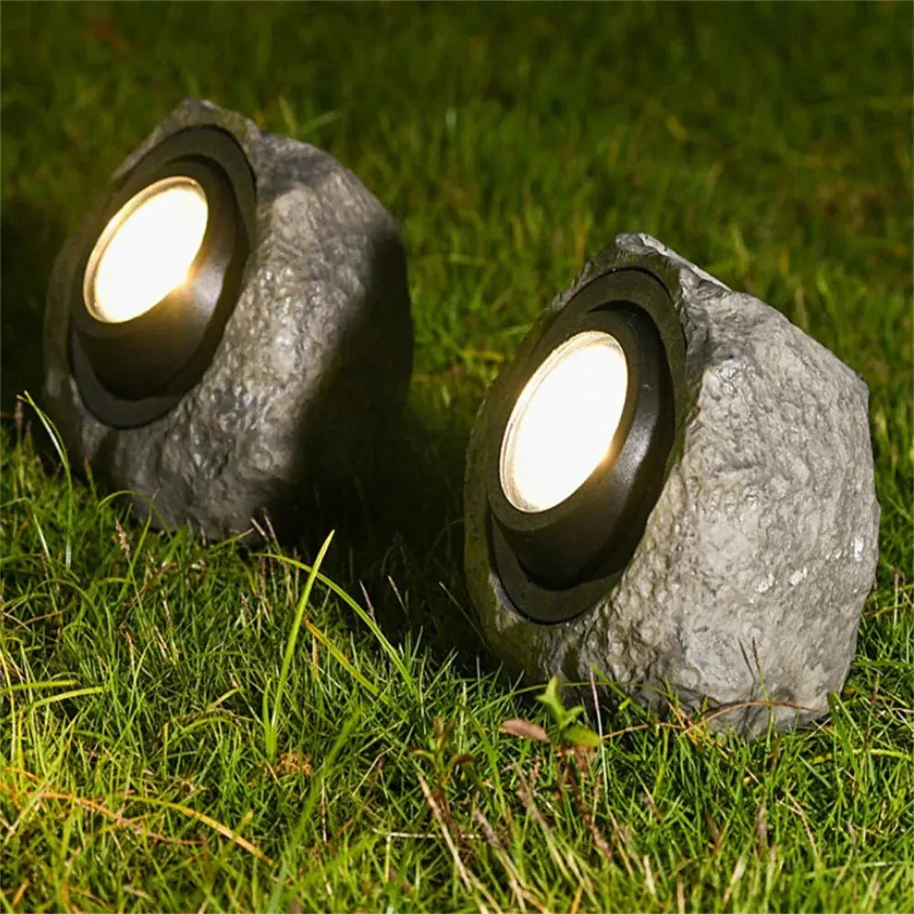 EcoGlow Stone-Like Solar Pathway Lights