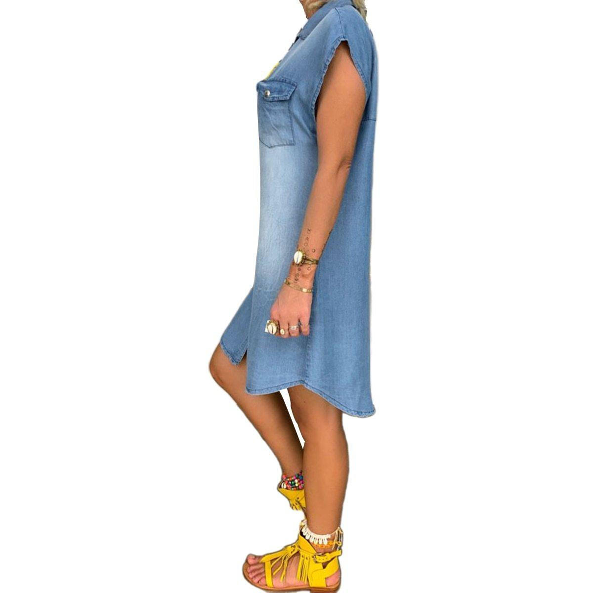 Casual Chic Denim Midi Dress