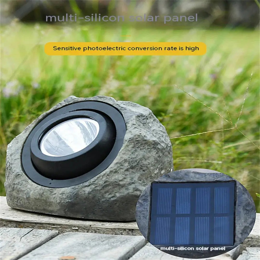 EcoGlow Stone-Like Solar Pathway Lights