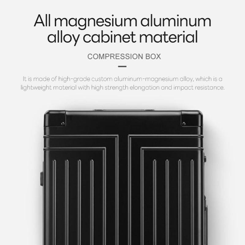 Elegant 24-Inch Lightweight Travel Case with Smooth Wheels