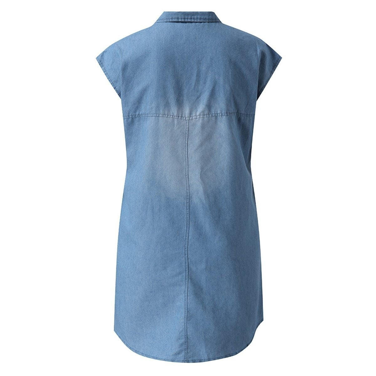 Casual Chic Denim Midi Dress