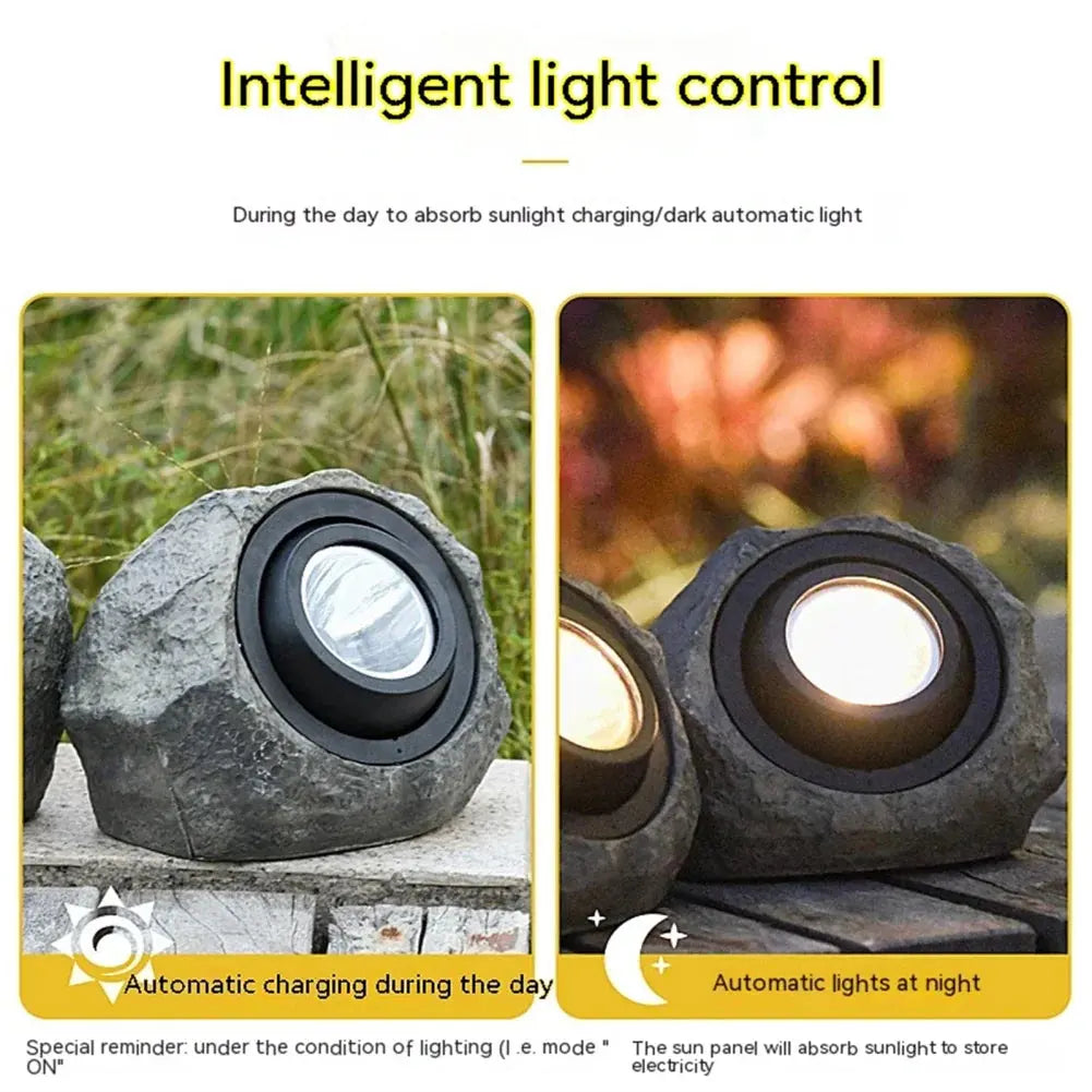 EcoGlow Stone-Like Solar Pathway Lights