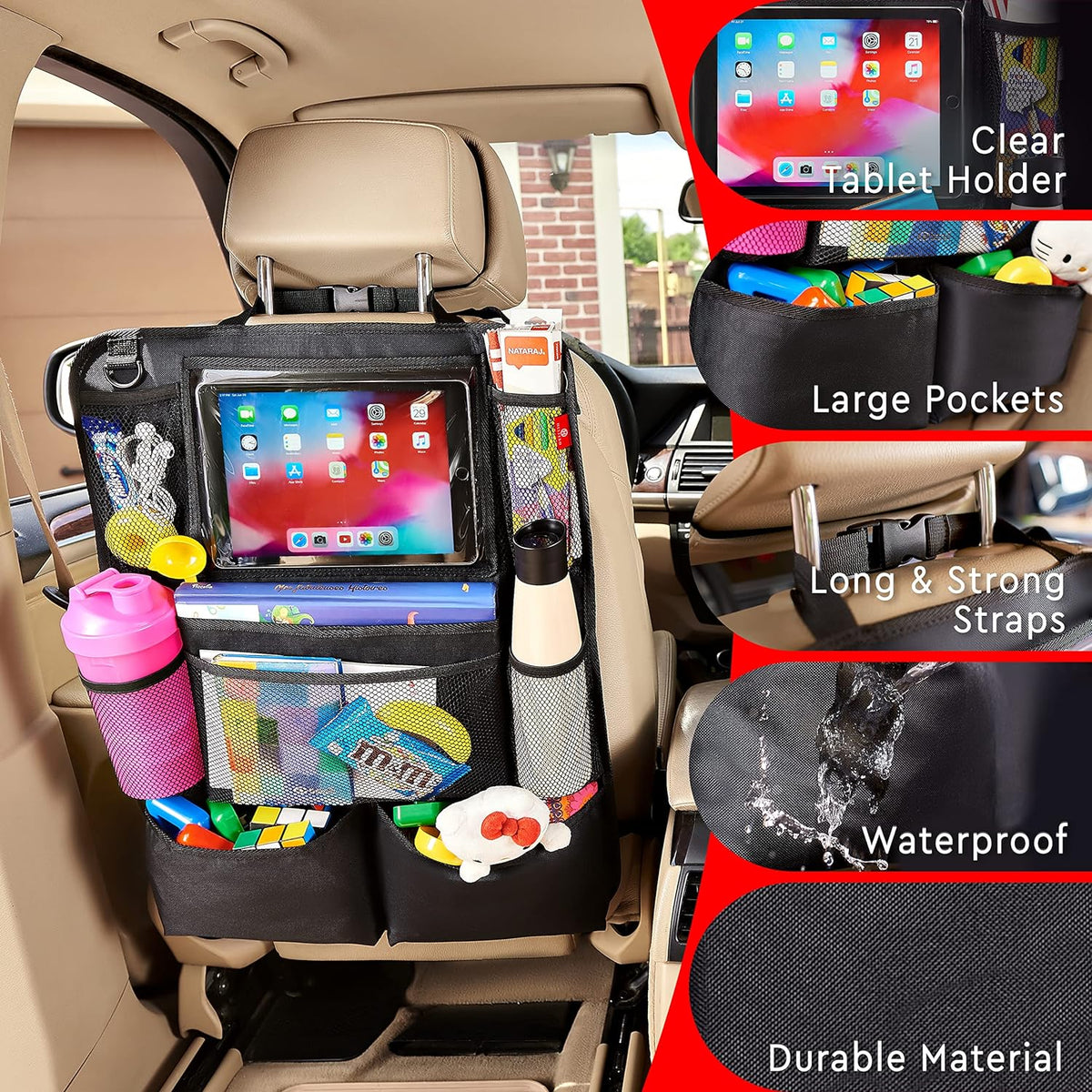 Dual Pack Backseat Storage Solution for Cars