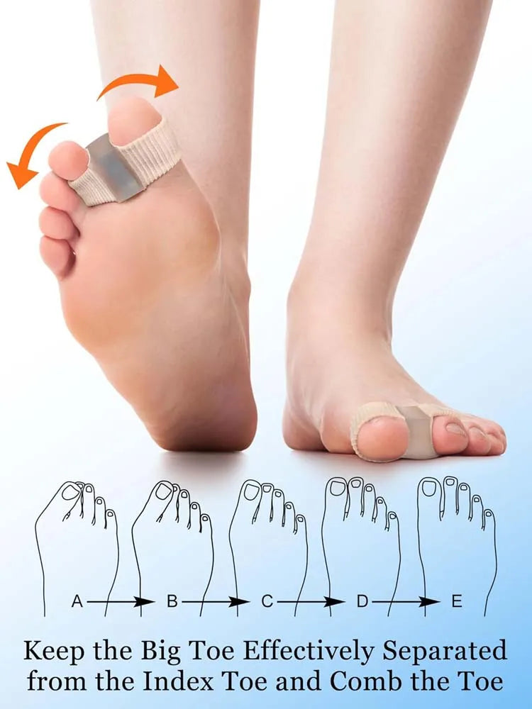 Gentle Foot Comfort: Flexible Toe Spacers for Bunion Relief