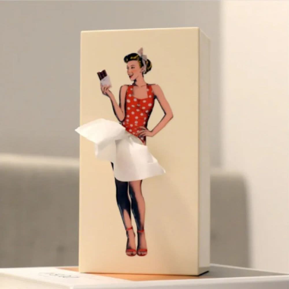 Whimsical Stone Tissue Holder for Charming Home Decor