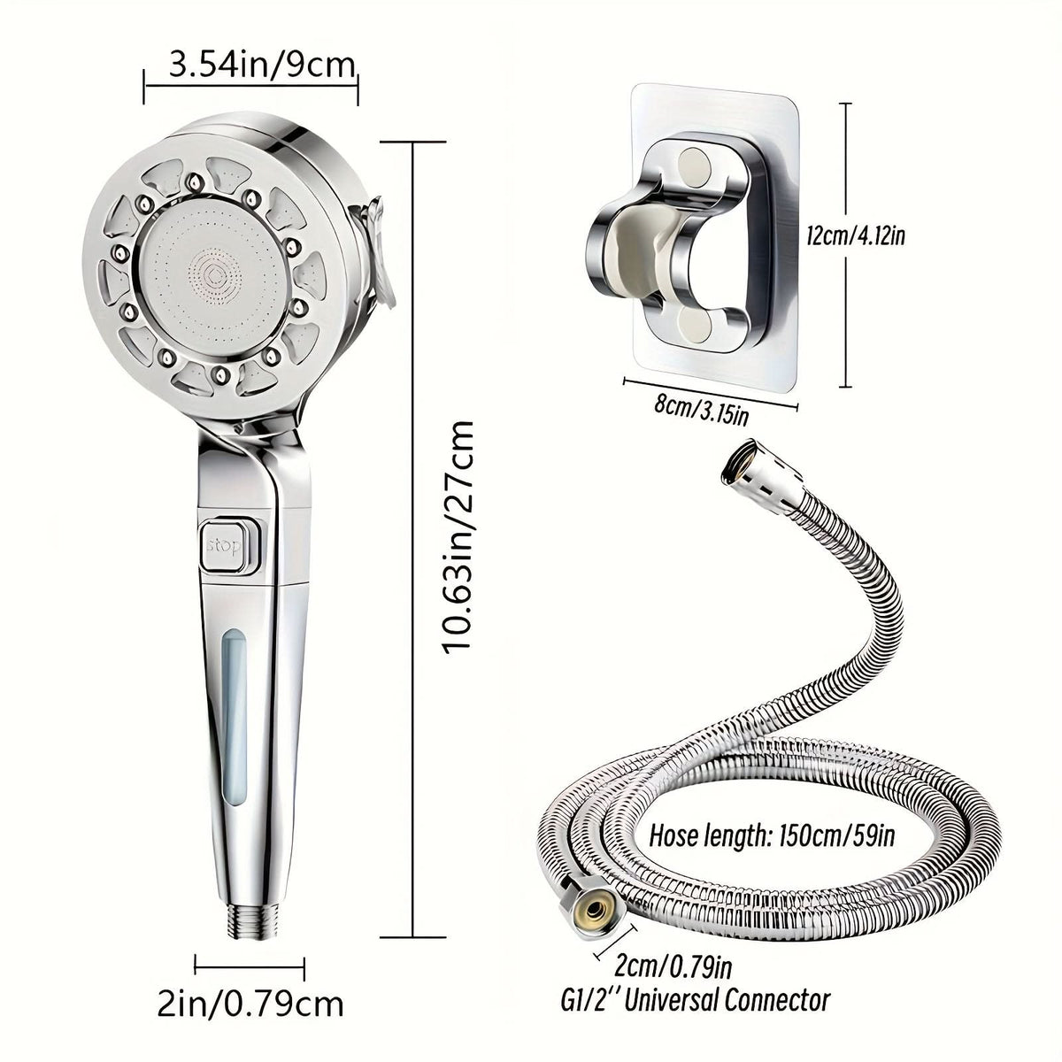 HydroFlow - Premium High-Pressure Rainfall Shower System