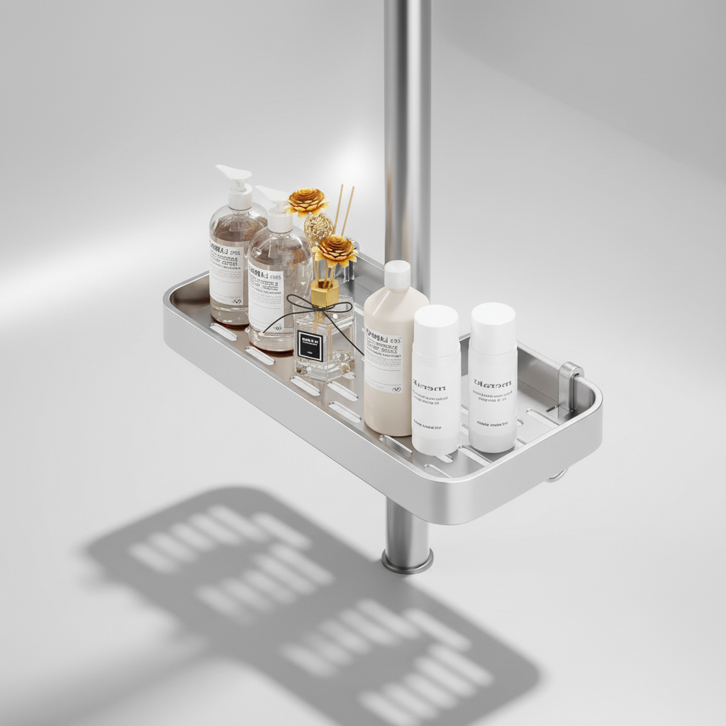 Drill-Free Removable Shower Storage Shelf - Soap Holder