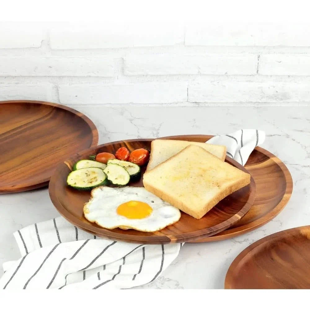 Elegant Acacia Wood Serving Tray for Modern Homes