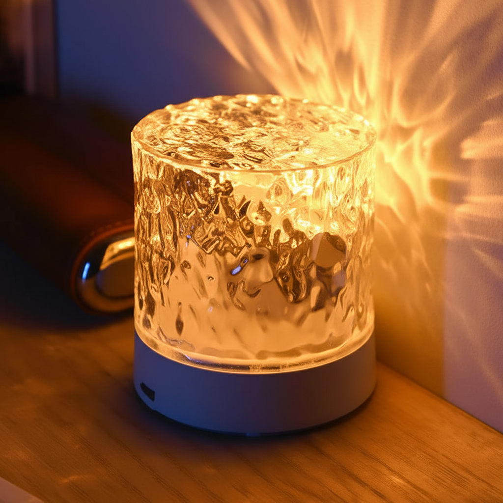 Water Effect Lamp with Acrylic Glass - Aura Ripple Design
